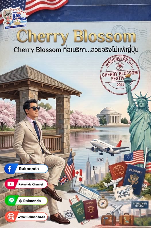 Cherry Blossom ที่อเมริกา…สวยจริงไม่แพ้ญี่ปุ่น